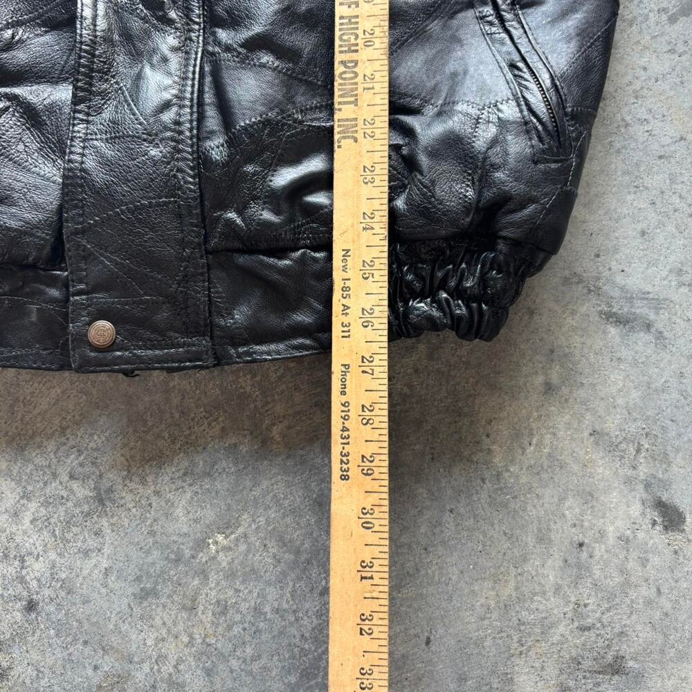 90s Patchwork Leather Jacket - image 7